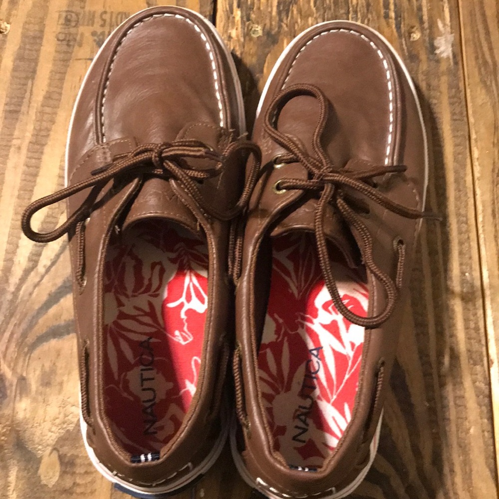 Boys Nautica Slip On Dress Shoes! Size 3